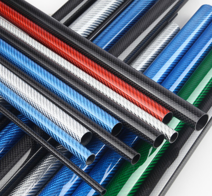 OEM Machined Carbon Fiber High Strength Tubing 3k Twill 100% Real Tube