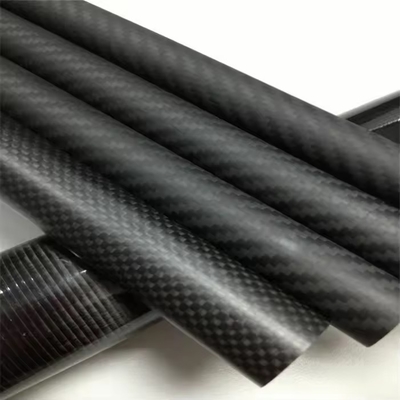 3K Glossy 1mm 1.5mm 2mm 2.5mm Custom Carbon Fiber Tapered Tube High Strength OEM Carbon Tube Round rod 2 2.5 3 4 5 6 7mm