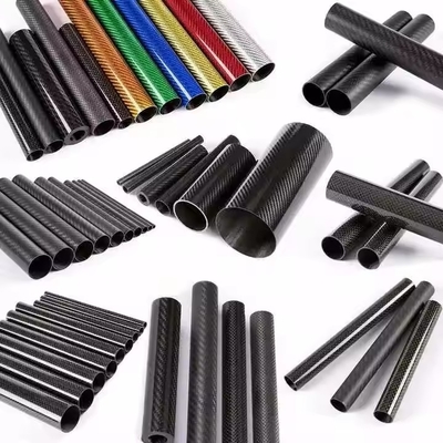 Factory Direct OEM Custom Size Carbon Fiber Tube 100% Real 3K Twill Matte Carbon Fibre Pole Pipe Tube
