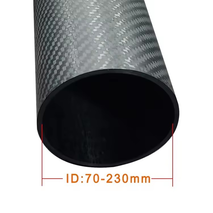 Factory Hot Sale carbon fiber pipe tube carbon tube rod forged 3k Carbon Fiber Tubing